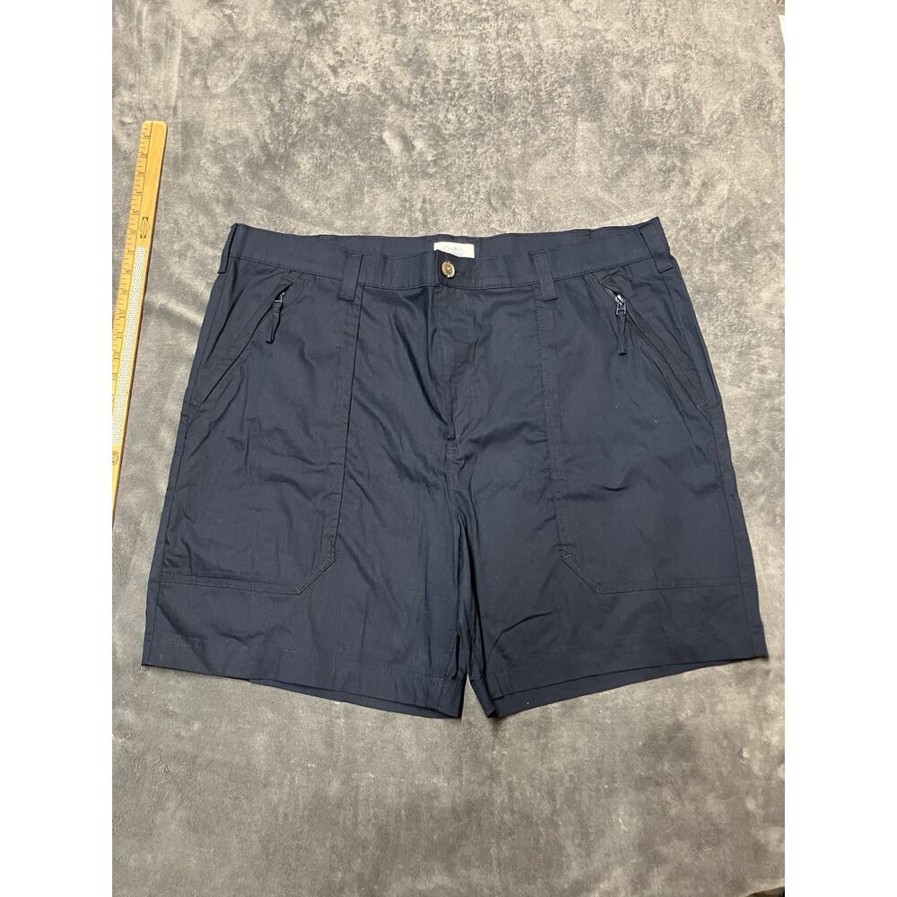 Croft & Borrow Zip Pocket Cargo Shorts Men’s 42 Navy Gorpcore Trail Hike Preppy